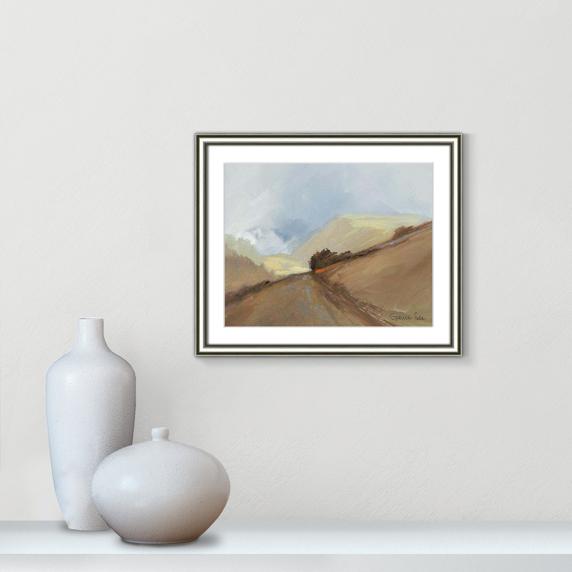 Heaven And Earth II by Spencer Lee, Silver Framed, 17.25" H x 20.25" W x 0.75" D