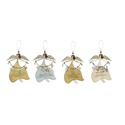 Christmas Angel Ornament - Set of 4