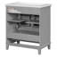 Ensemble de meuble-lavabo 30 po avec lavabo, armoire de rangement multifonctionnelle avec tiroir et portes d'armoire, structure solide et panneau de fibres à densité moyenne-453055669