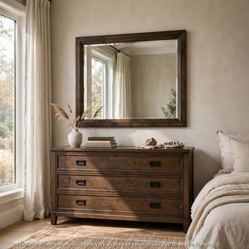 Miroir de commode avec verre biseauté Lahi