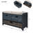 Storage Bench with Removable Basket & 2 Drawers - Fully Assembled Shoe Bench with Removable Cushion-1064825332