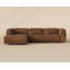 Canapé Beau - Cuir tabac Lucia-851068474