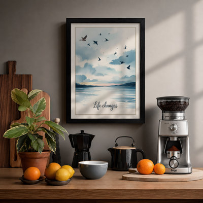 Life Changes Coastal - Framed Print