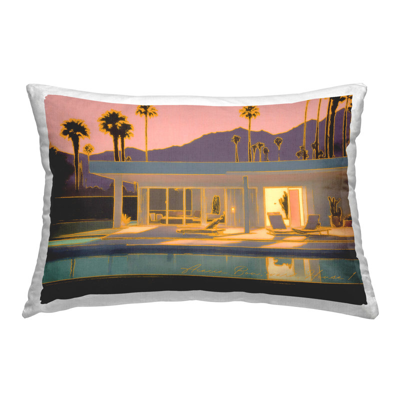Coussin décoratif Sunset Glow Summer Pool
