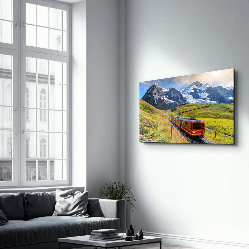 Élégante peinture murale en verre trempé de 13,8 po x 21,7 po | 100% verre trempé, épaisseur: 0,16 pouce | Imprimé UV pour des couleurs éclatantes | Parfait pour la décoration intérieure, le salon et les espaces de bureau