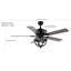 Ventilateur de plafond standard à 5 pales de 52 po avec télécommande et ensemble d'éclairage inclus Palmore