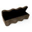 Banc de rangement rembourré 60 po avec couvercle relevable-662085237