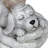 Exhart Solar Cradled Angel Dog Memorial Garden Statue, 8 by 5 Inches