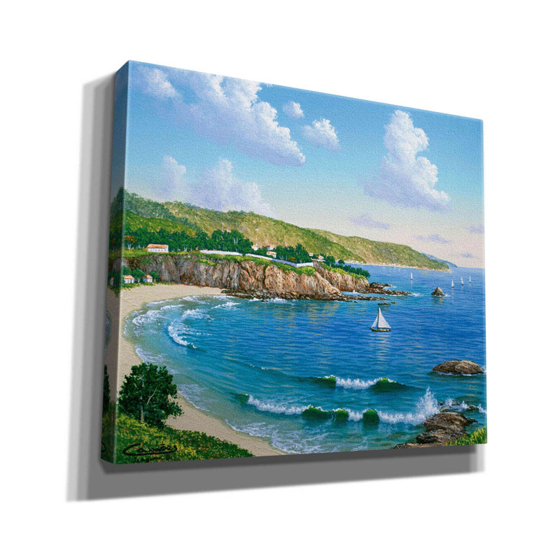 «Laguna Beach, CA» par Eduardo Camoes, art mural sur toile, H 26 po x l 30 po x P 1,5 po