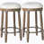 White Seat/ Natural Frame