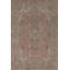 Tapis traditionnel rétro géométrique rose 6 x 9