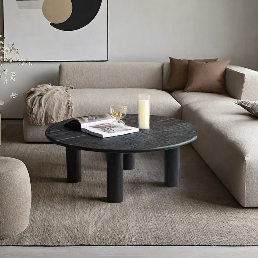 Curated visual reference: Fresh Look at Wu S Stylishvault Modern Minimalist Round Coffee Table