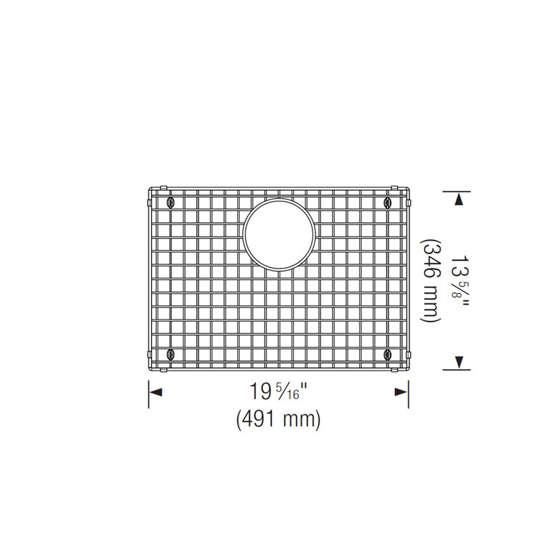 Precis 19" x 14" Sink Grid