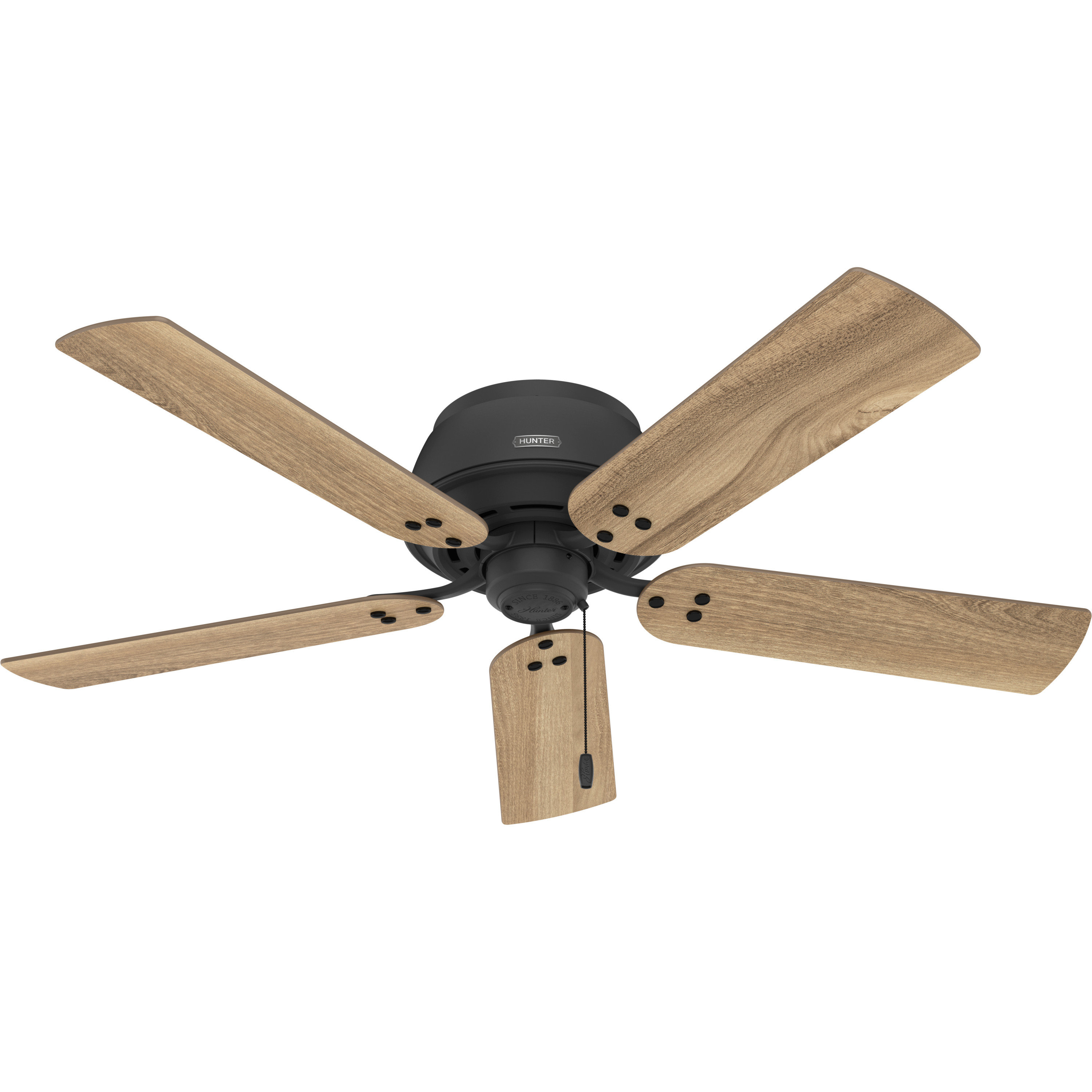 Cranbrook Low Profile with Light 52 inch Ceiling Fan – Hunter Fan