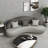 Modern Simple and Light Luxury Arc-shaped Sofa