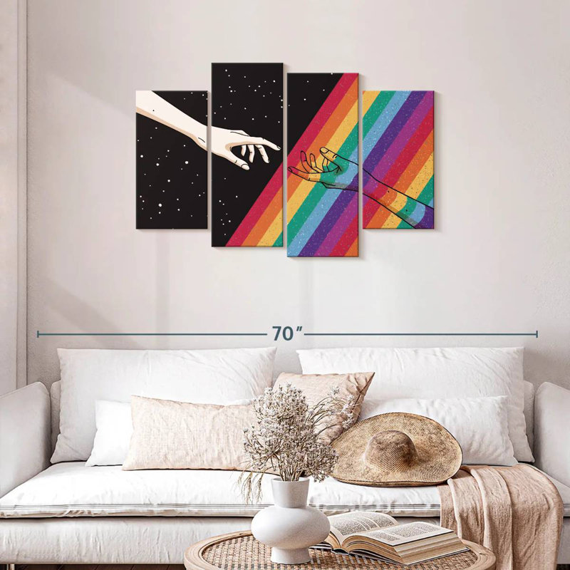Khyir Pride Hands, 27" H x 43" W