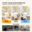 54 po Ventilateur de plafond encastré en rotin avec 5 pales-7752239-7752244