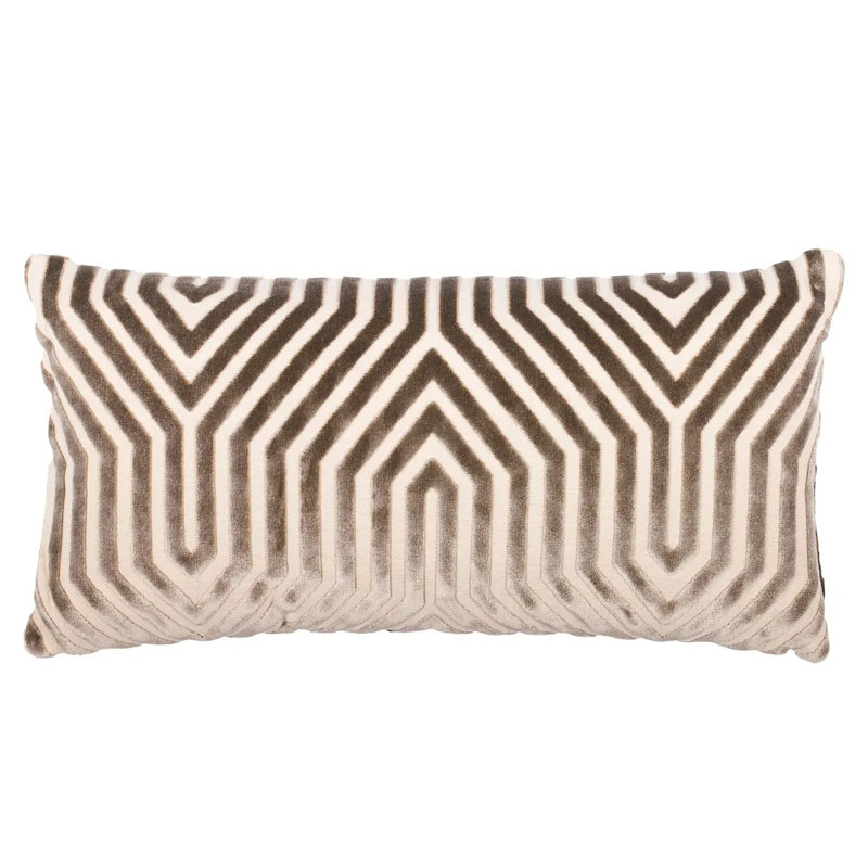 Schumacher x Mary McDonald Vanderbilt Velvet Pillow, Dove