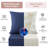 Navy Blue Outdoor Deep Seat Cushion, Water-resistant, Removable Cover