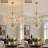 30.7" 8-Head Crystal Adjustable Chain Chandelier for High-Ceiling SpacesChandelier