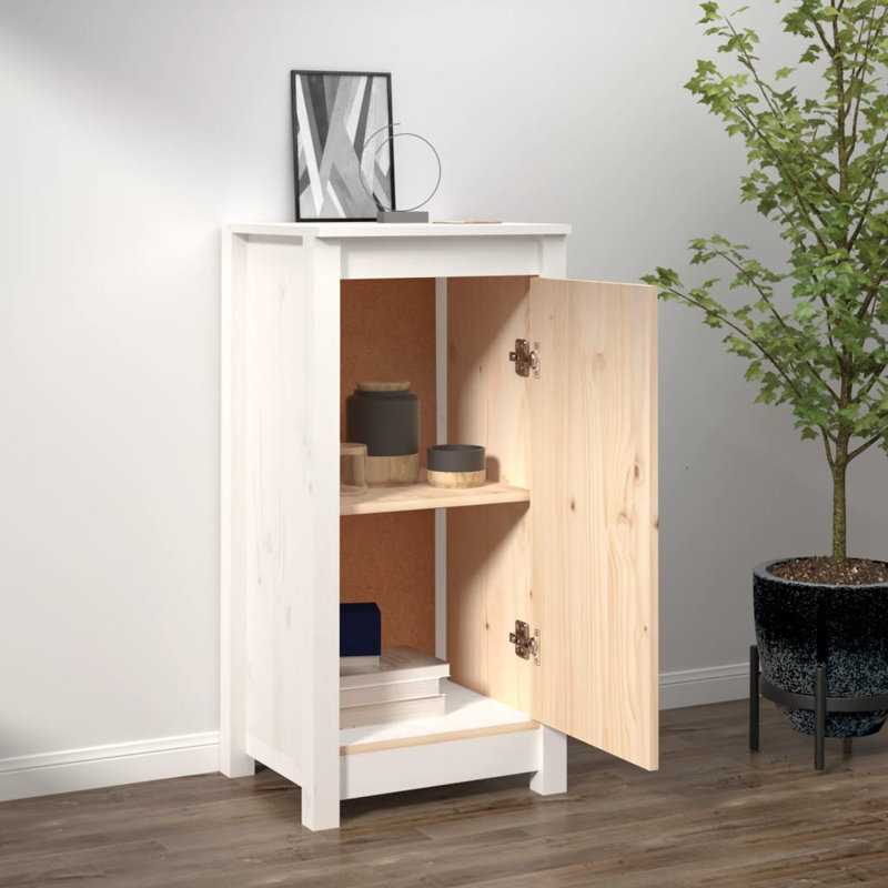 Derron End Table, White