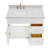 Hamlet 43 " W Freestanding Standard Free Standing 1 Single Vanity Bathroom Vanity With Carrara Marble Top-94350900