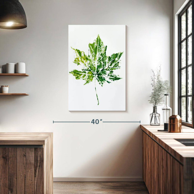 Harnek Abstract Leaf, 39" H x 26" W