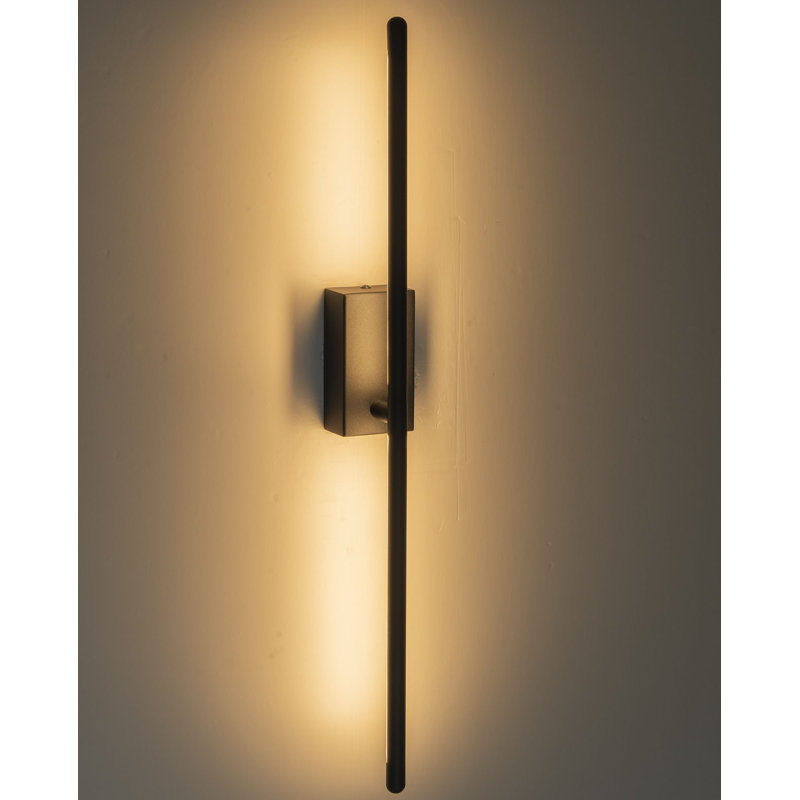 Applique murale semi-encastrée Brynie, Noir mat