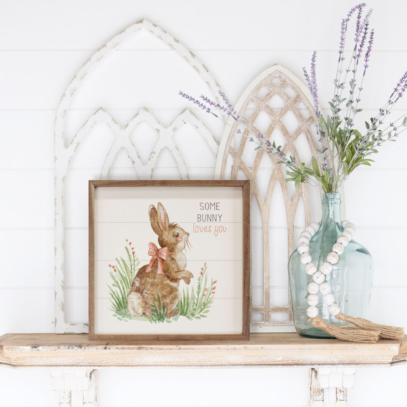 Some Bunny Loves You Bunny - blanc, H 12 po x l 12 po x P 1 po