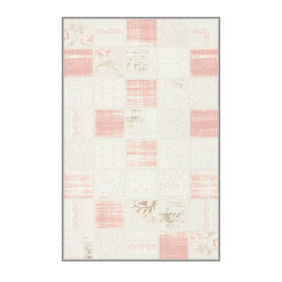 Premium Polyester Area Rug (5.2 x 7.5 ft), 1% Antibacterial, Non-Slip Underside, .3 in Pile Height | Machine Washable, 3D Digital Print, Durable Woven Carpet | Ideal for Living Room, Bedroom & Dining Spaces
