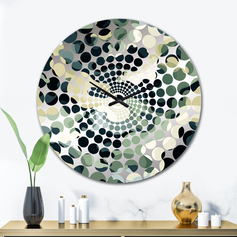 Horloge murale de camouflage Industrial Edge, Très grand