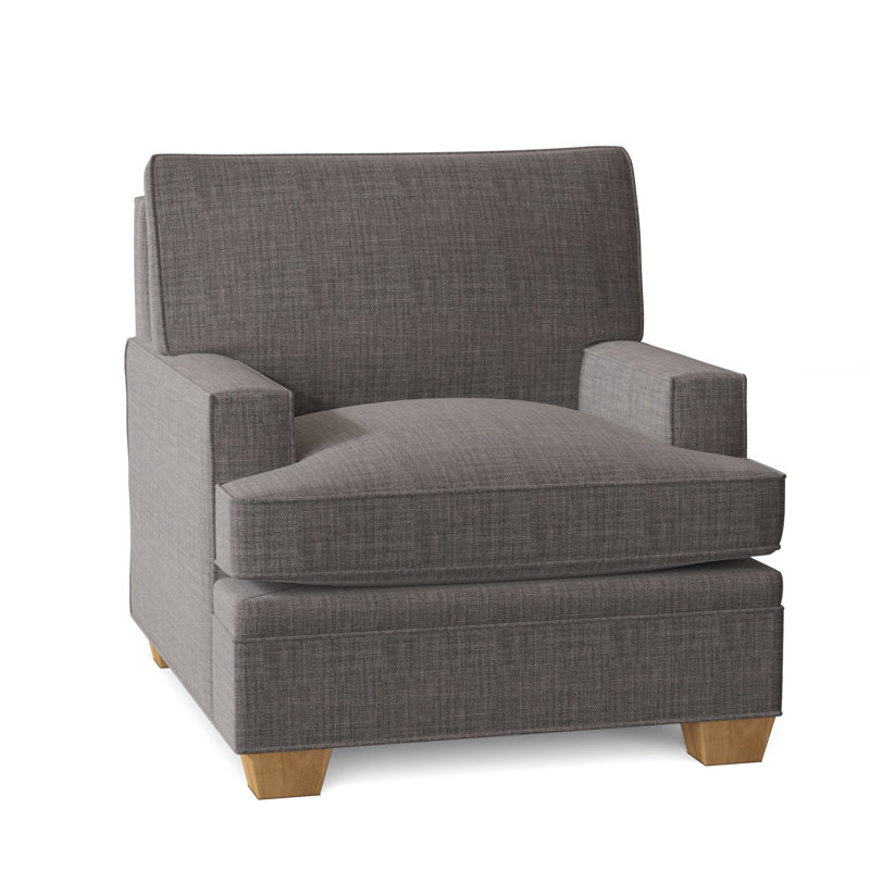 Fauteuil à coussins bas 35 po Columbia, Gris