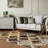 4' X 6' Quatrefoil Power Loom Distressed Stain Resistant Area Rug