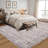 Washable Vintage Border Rug Non-Slip Low Pile Stain-Resistant Boho Throw Carpet for Kitchen Hallway Living Room Bedroom Taupe/Brown.-2060534908