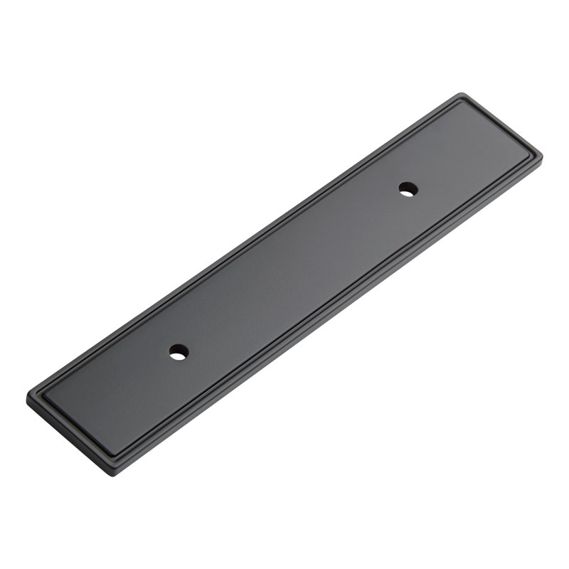 Contre-plaque d'armoire contemporaine 3 ", Noir mat
