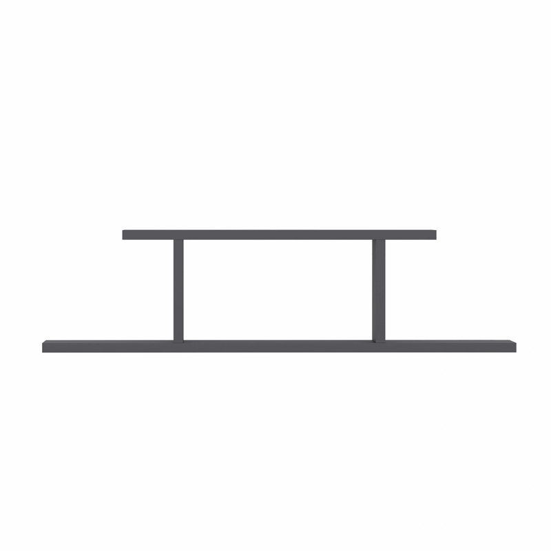 Concezia 2 Tiered Floating Wall Shelf, Anthracite