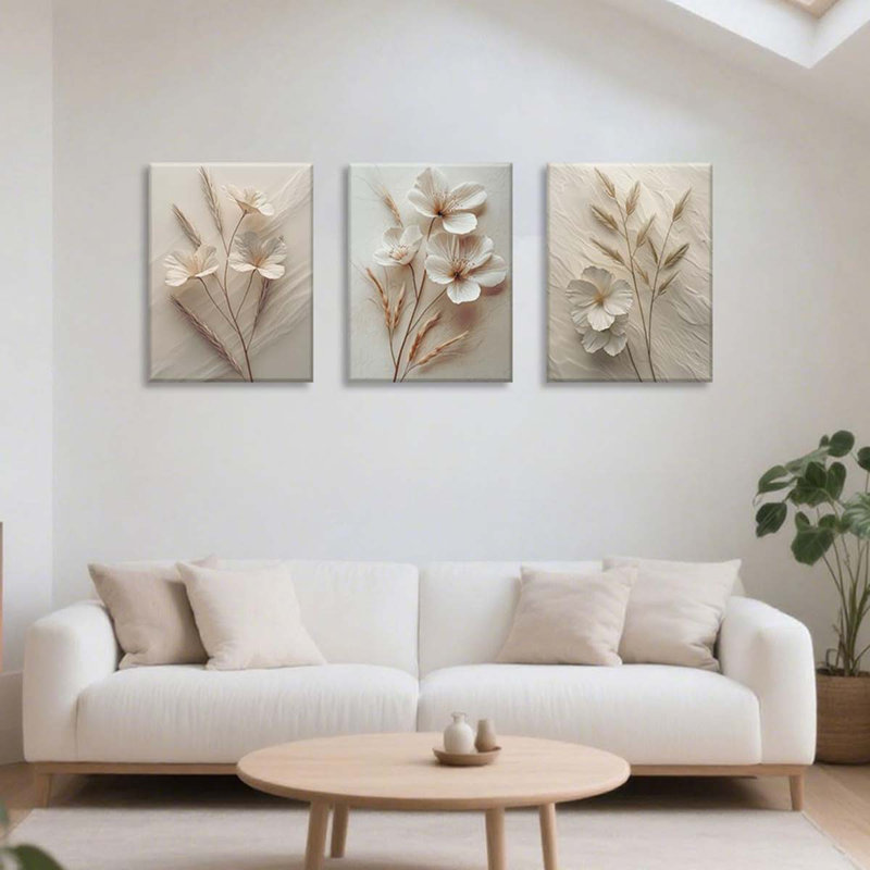 3 Piece Wrapped Canvas Print, 30 cm H x 40 cm W