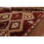 Tapis rouge en laine noué à la main de conception unique 5 pi 8 po x 8 pi New Age
