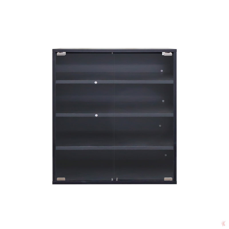 Shoe Box With RGB LED Light, Wooden Stackable Shoe Storage Box With Glass Door, Shoe Storage Bin Shoe Display Case For Sneakers (4 Tier-1)