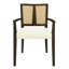 Ensemble de 2 chaises de salle à manger (brun foncé et beige)-1958377367-1958377386