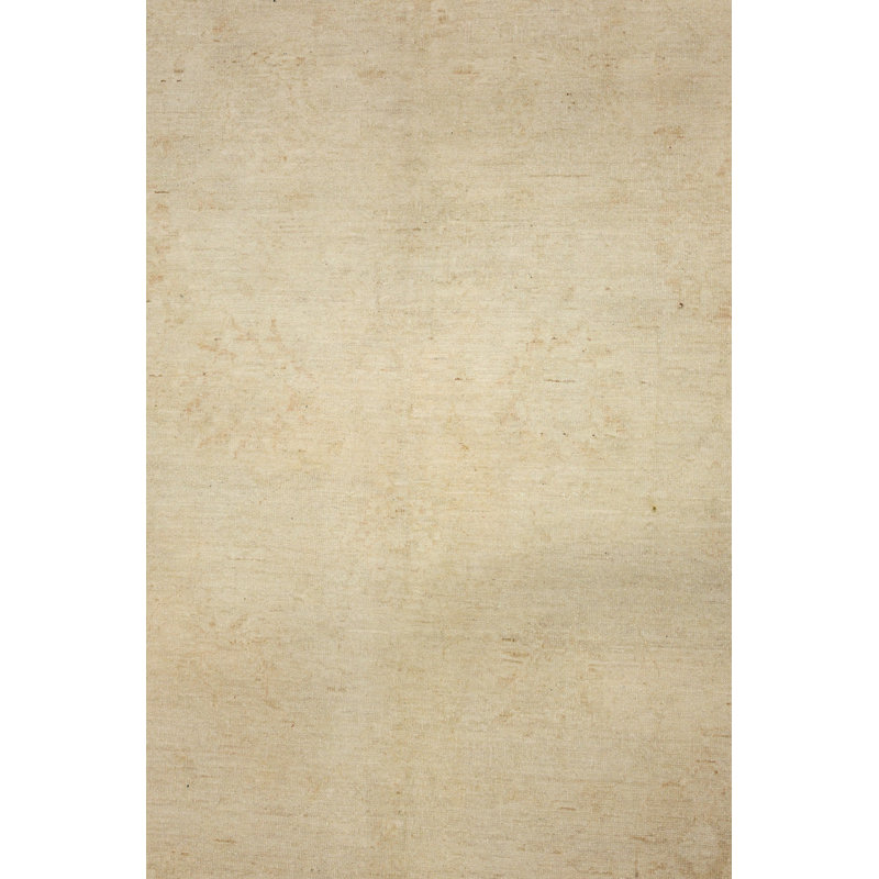 Tapis ivoire carré nouvel âge rétro unique 9 pi 10 po x 9 pi 10 po Vintage