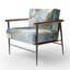 Franny - Fauteuil d'appoint rembourré Geode - Chaise d'appoint moderne - Fauteuil noir et or-248679745
