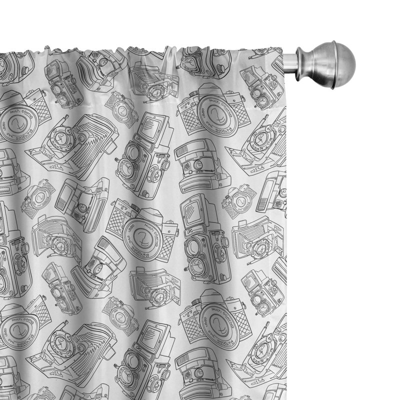 Semi-Sheer Rod Pocket Sliding Panel, 28" x 63"