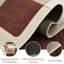 Viva Brown & Beige Printed Area Rug - Warm Modern Color Block Area Rug-700134239