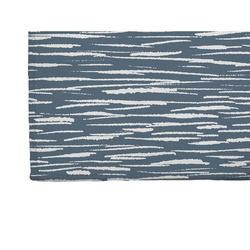 Tapis de bureau léger Spectrum Strands, L 5 pi x L 3 pi, Bleu