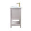 Meuble-lavabo simple 30 po avec comptoir en céramique Vicini-94088313