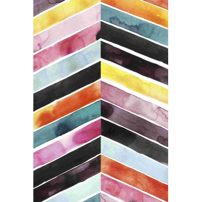 Chevron d'aquarelle vive I