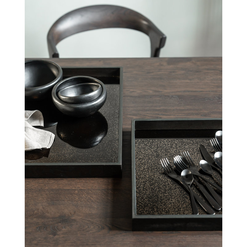 Classics Mirror Decorative Tray, 1.6" H x 20.1" W x 20.1" D