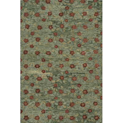 Genevive Modern Floral Wool Rug