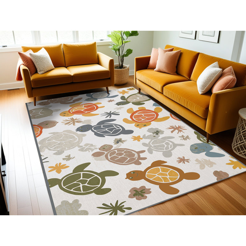 Tapis pour enfants East Urban Home, Rectangle de 5 pi x 8 pi